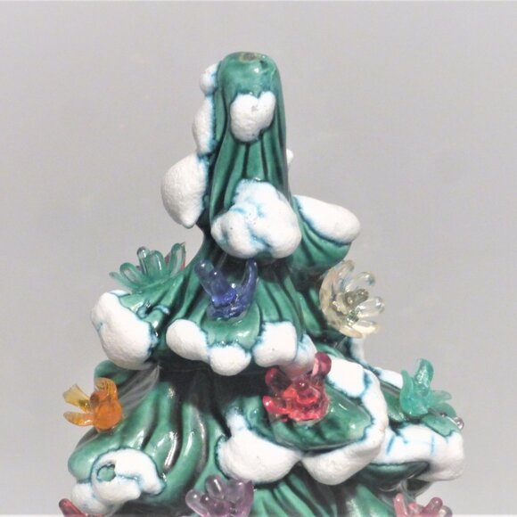 BSM Hand Made Ceramic CHRISTMAS TREE Vintage Christmas Tree Vintage Birds - Picture 2 of 10